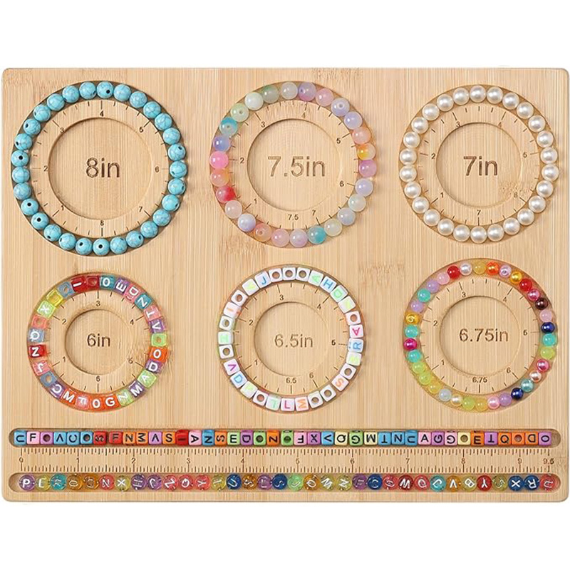 Jewelry Making Using Beads - Planche de perles en bambou, mesures
