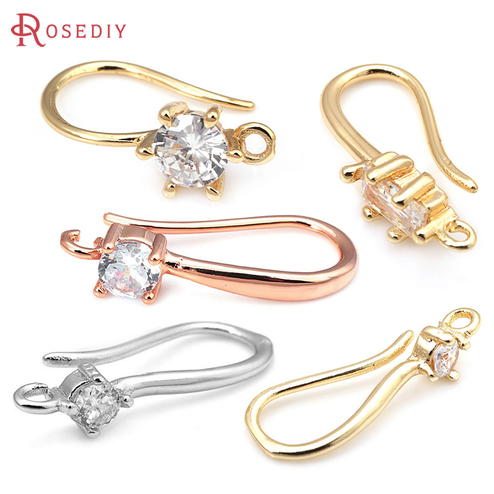 Jewelry Making Earring Supplies - Boucles d'oreilles rondes en laiton couleur