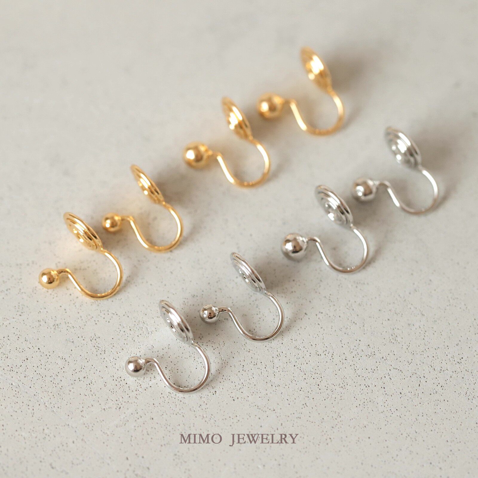 Jewelry Making Using Beads - Clip d'oreille en cuivre plaqué or,