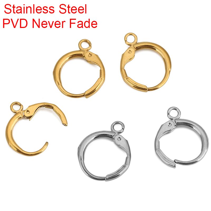 Jewelry Making Factory - Boucles d'oreilles en acier inoxydable PVD,