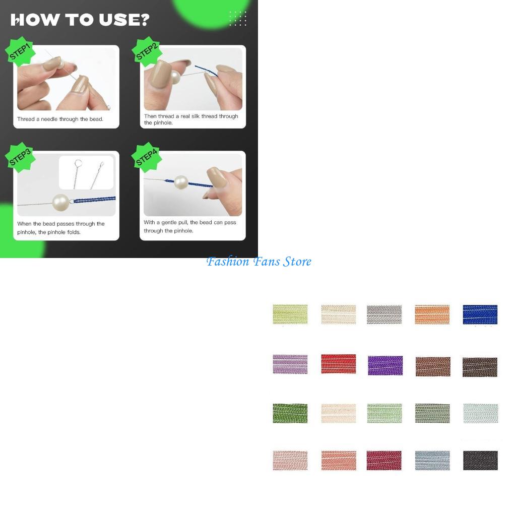 Knotting Cord Silk - Cordon soie naturelle pour fabrication bracelets