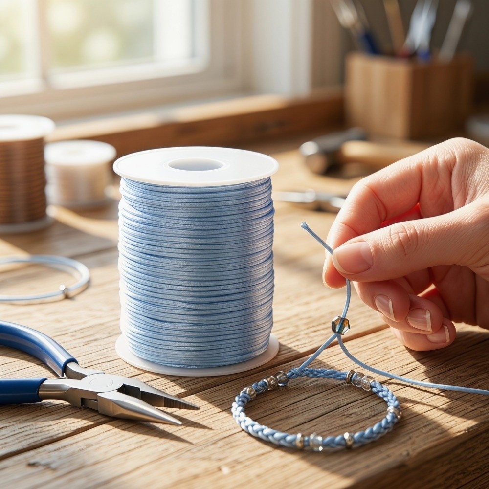 Knotting Cord Silk - Cordon artisanal de 100 m, 1,5