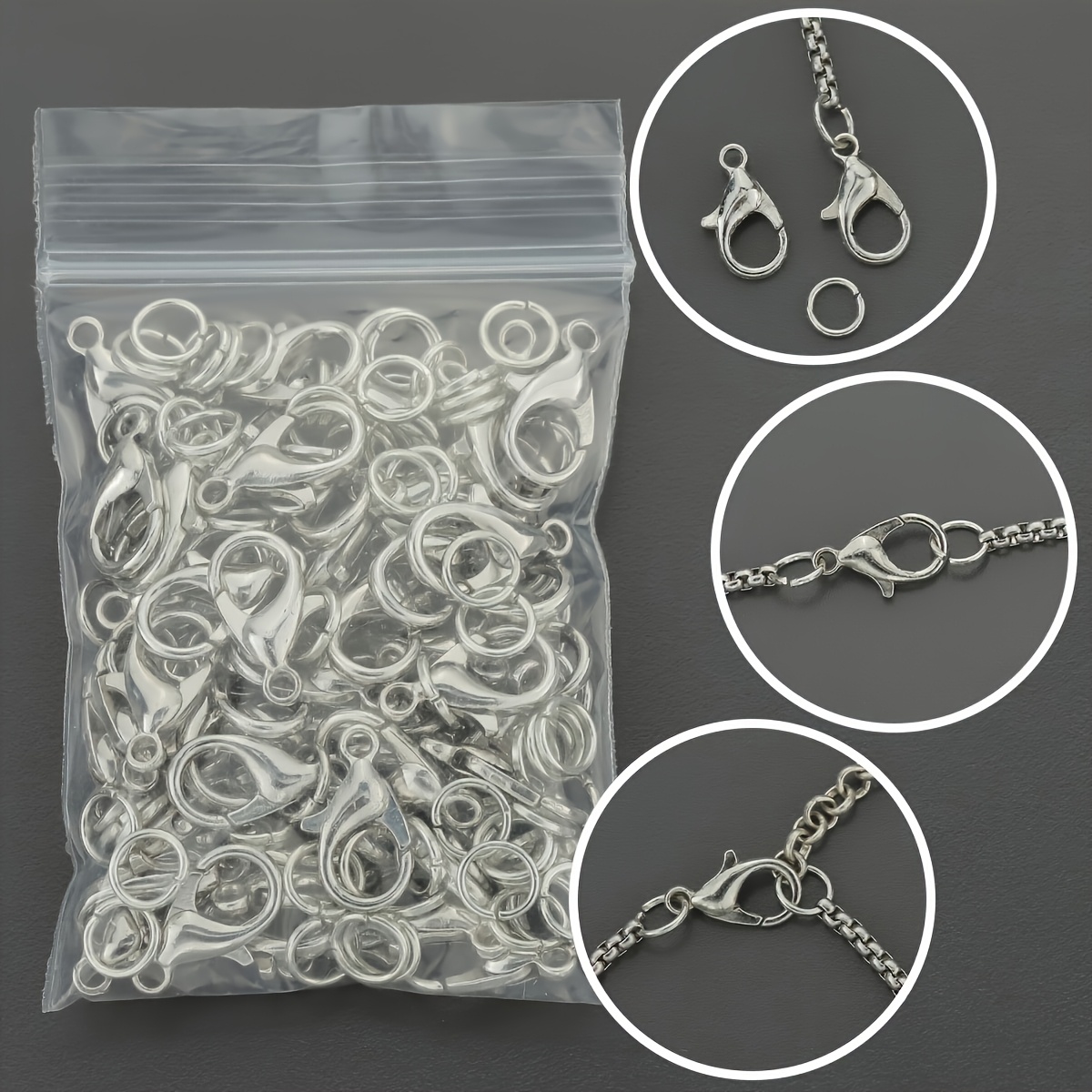 1/2/300 pièces Fermoirs mousqu - Jewelry Making Loops avis et prix