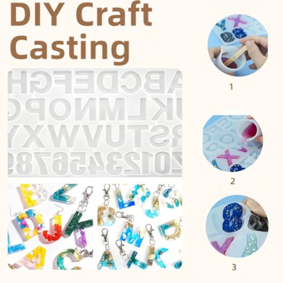 Moules en silicone pour lettre - Jewelry Making For Beginners avis et prix