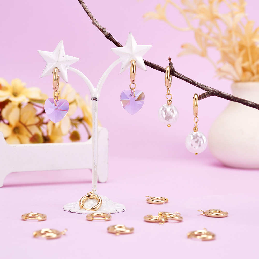 10 crochets d'oreille ronds en - Jewelry Making Loops avis et prix