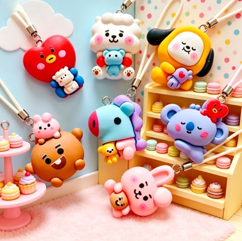 Breloques en résine BT21, 7 pi - Jewelry Making Brass avis et prix