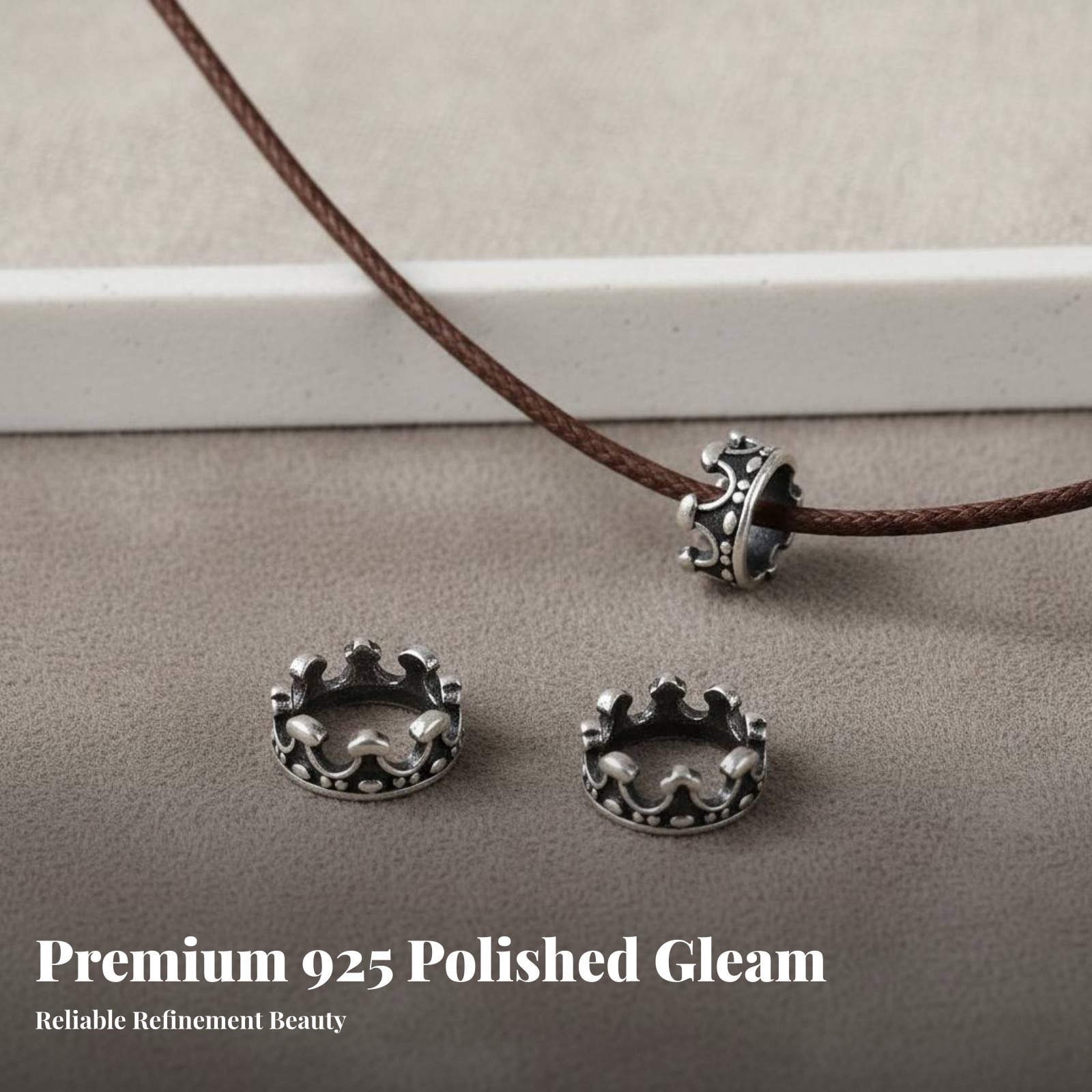 Perle Couronne en Argent S925, - Jewelry Making Using Beads avis et prix